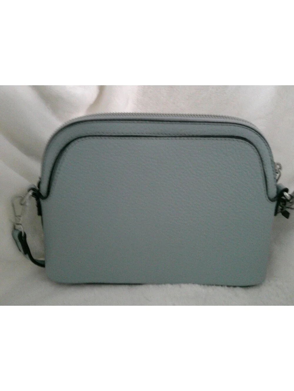 London Fog Ellie Dome Crossbody Bag Light Blue